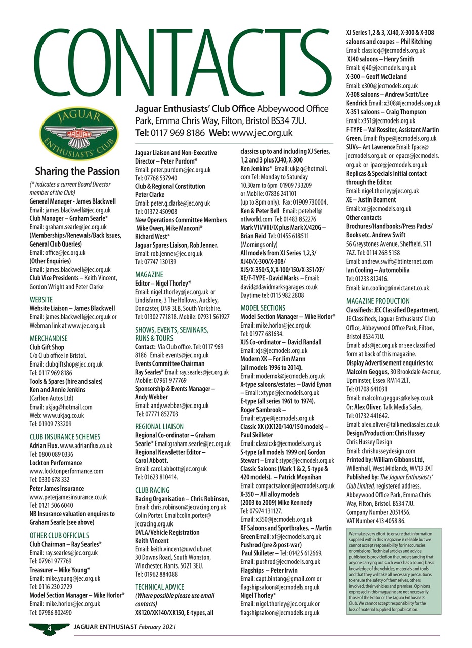 Jaguar Enthusiast Preview Pages