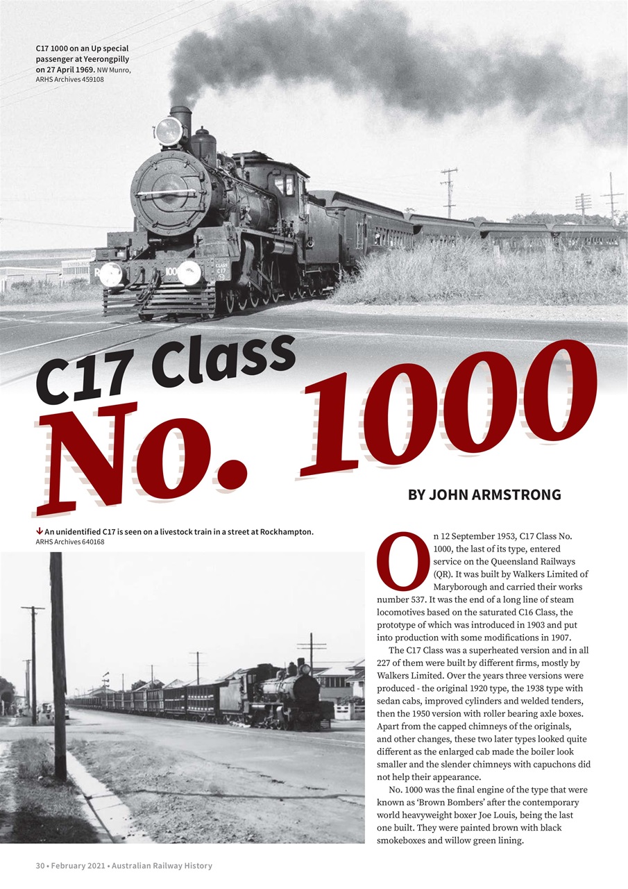 Australian Railway History Preview Pages