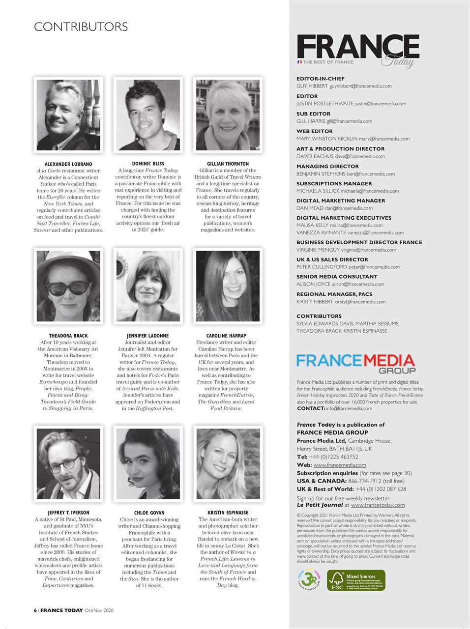 France Today Preview Pages