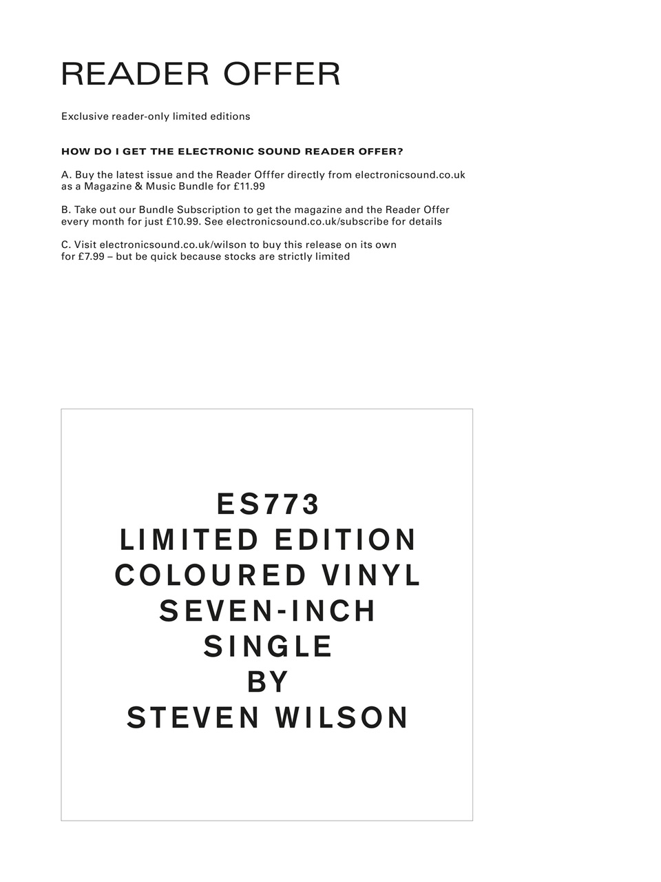 Electronic Sound Preview Pages