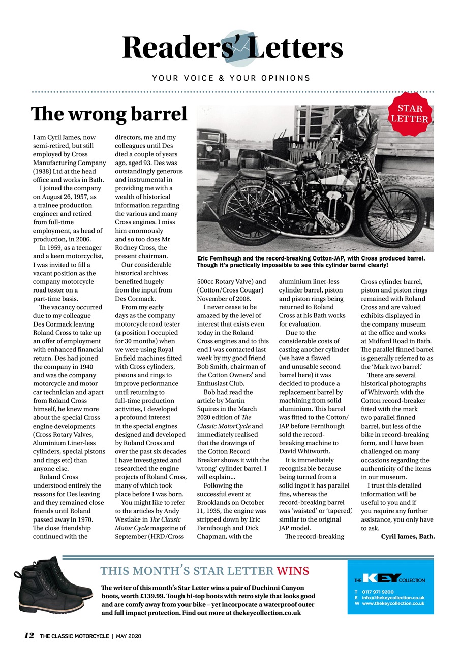The Classic MotorCycle Preview Pages