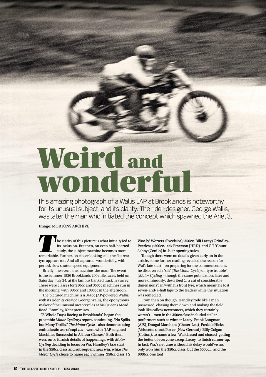 The Classic MotorCycle Preview Pages