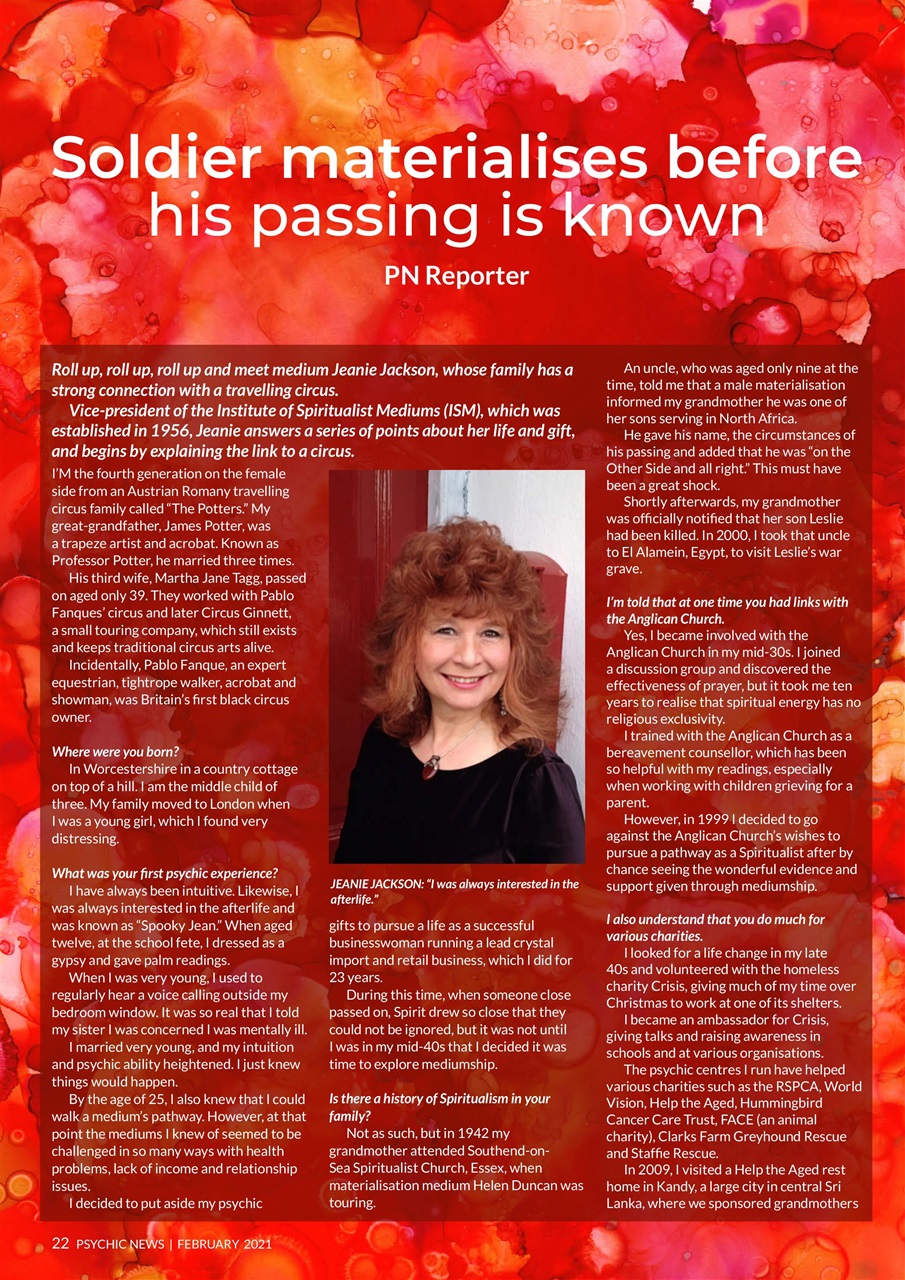 Psychic News Preview Pages