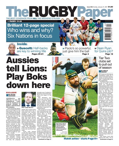 The Rugby Paper issue 31 Jan 2021