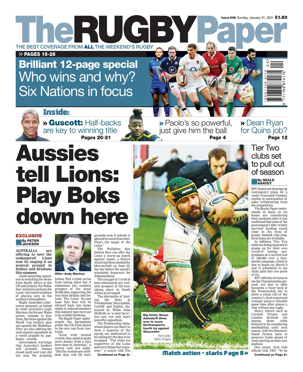 The Rugby Paper Preview Pages