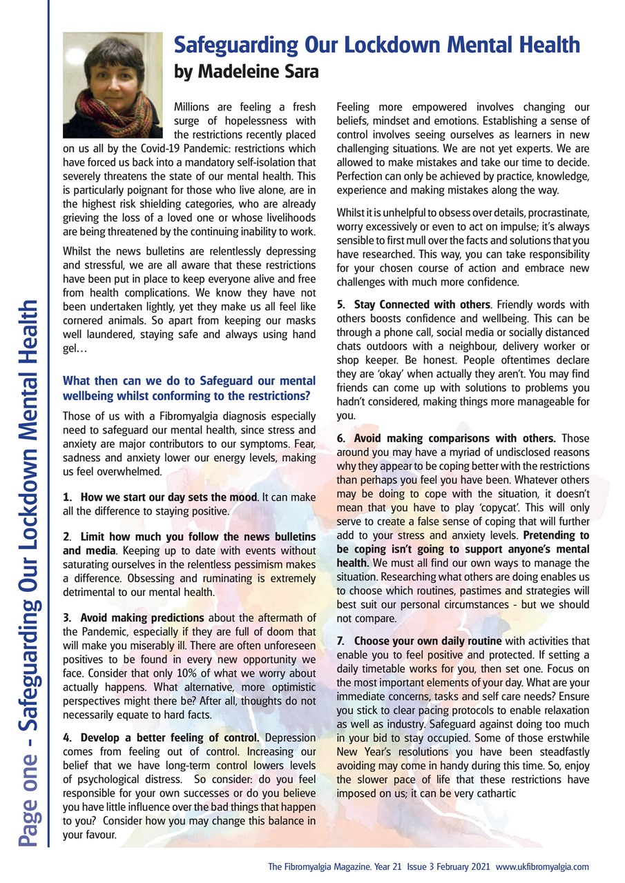 Fibromyalgia Magazine Preview Pages