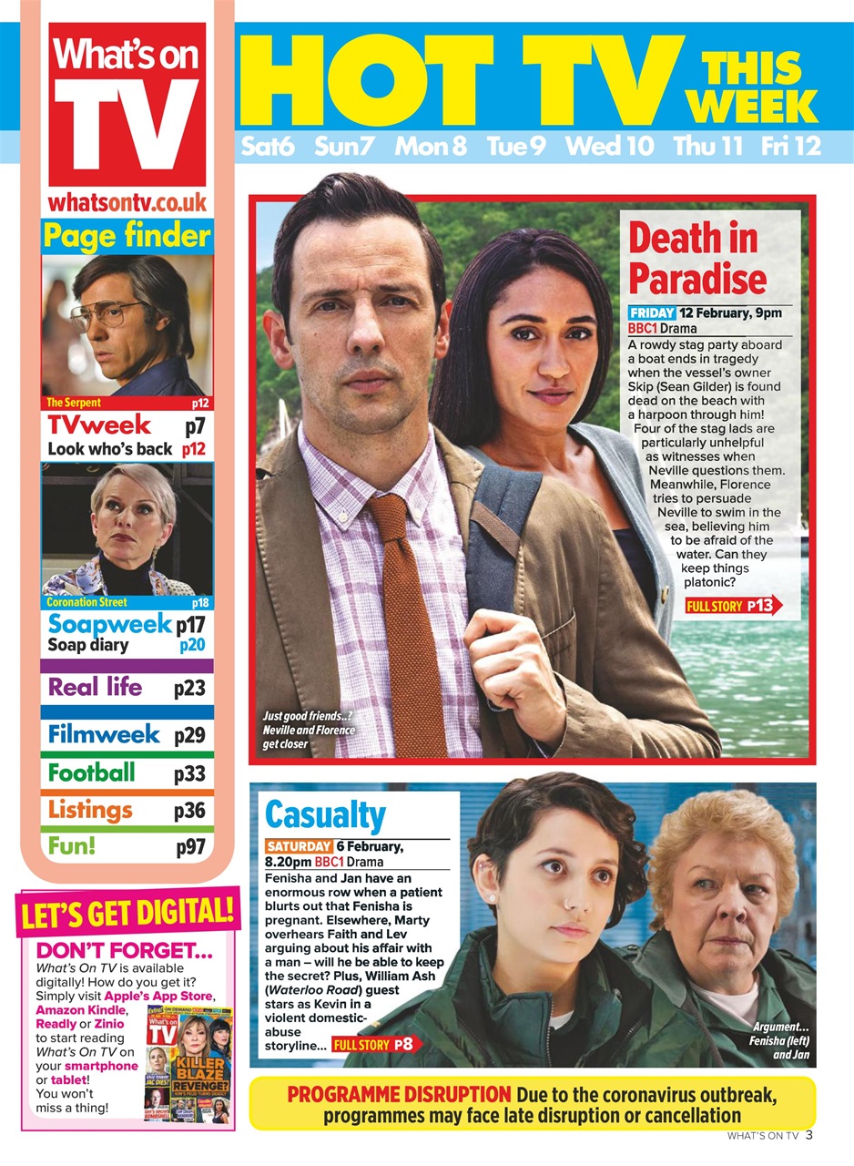 What's on TV Preview Pages