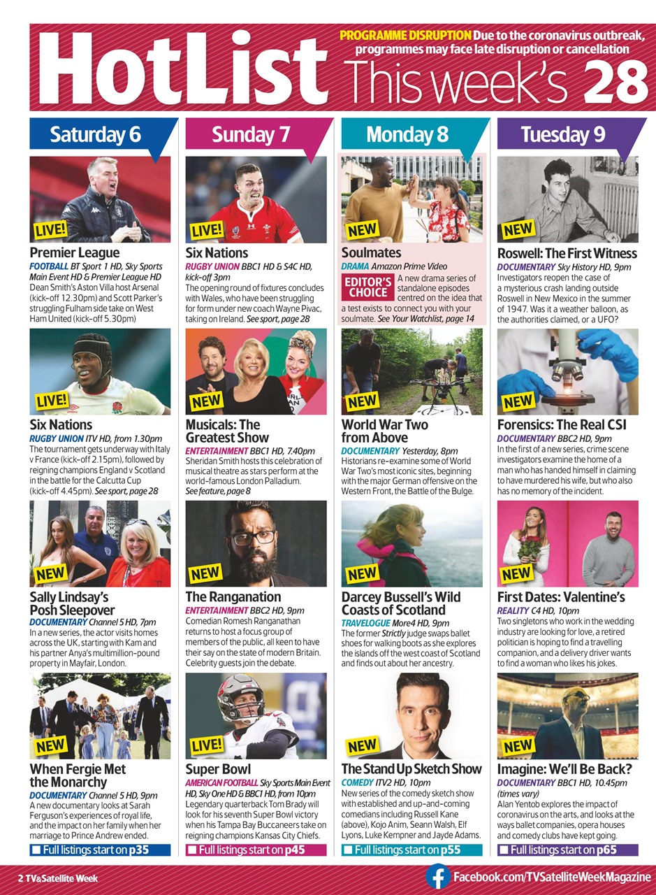 TV & Satellite Week Preview Pages