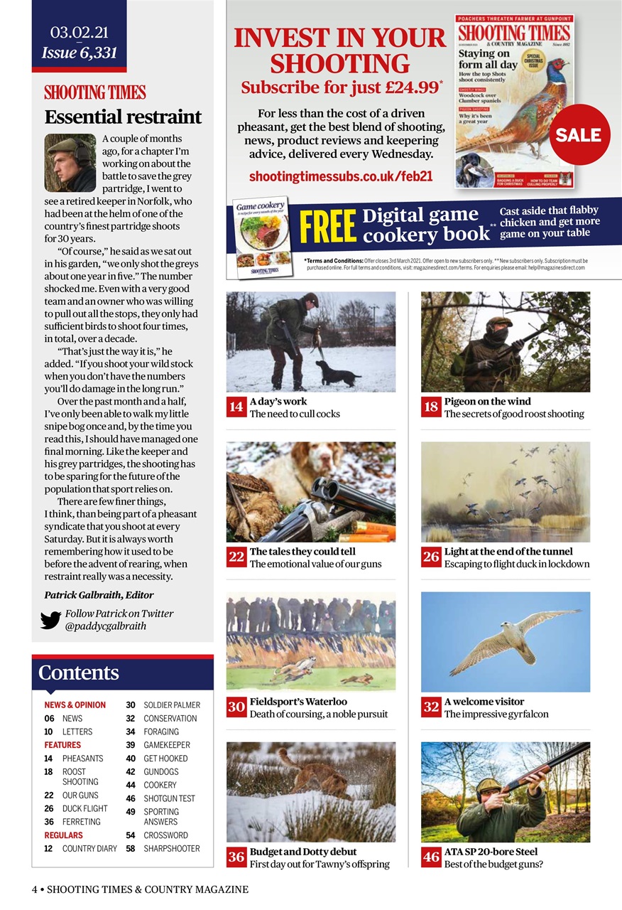 Shooting Times & Country Preview Pages