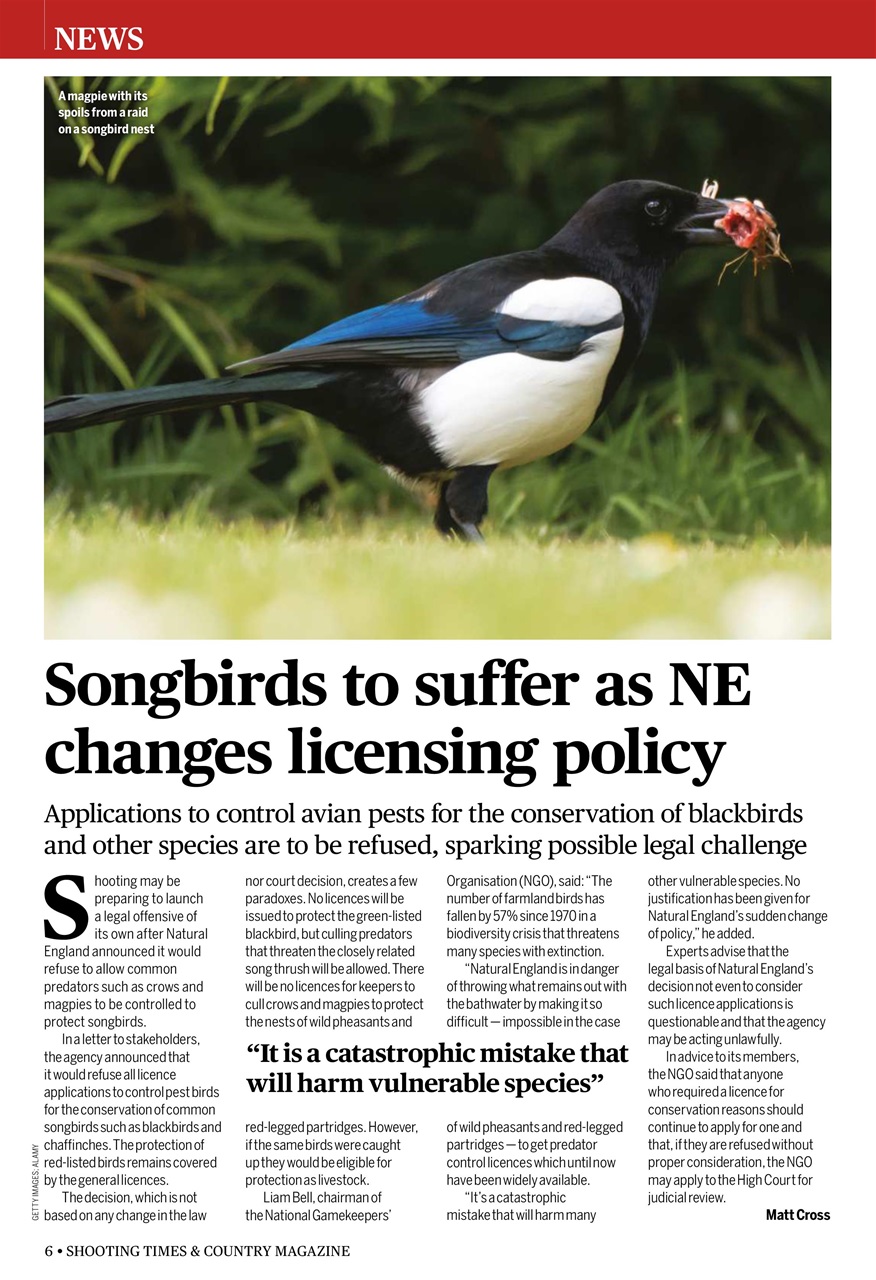 Shooting Times & Country Preview Pages