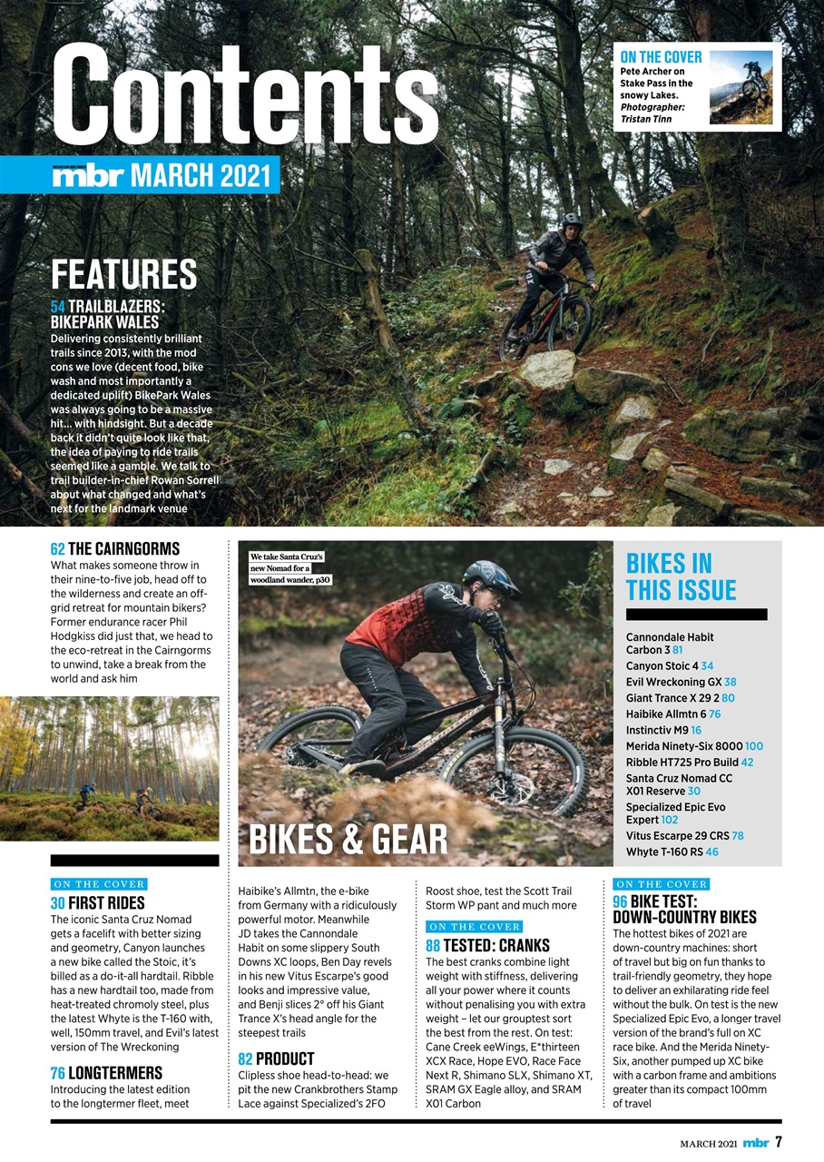 Mountain Bike Rider Preview Pages