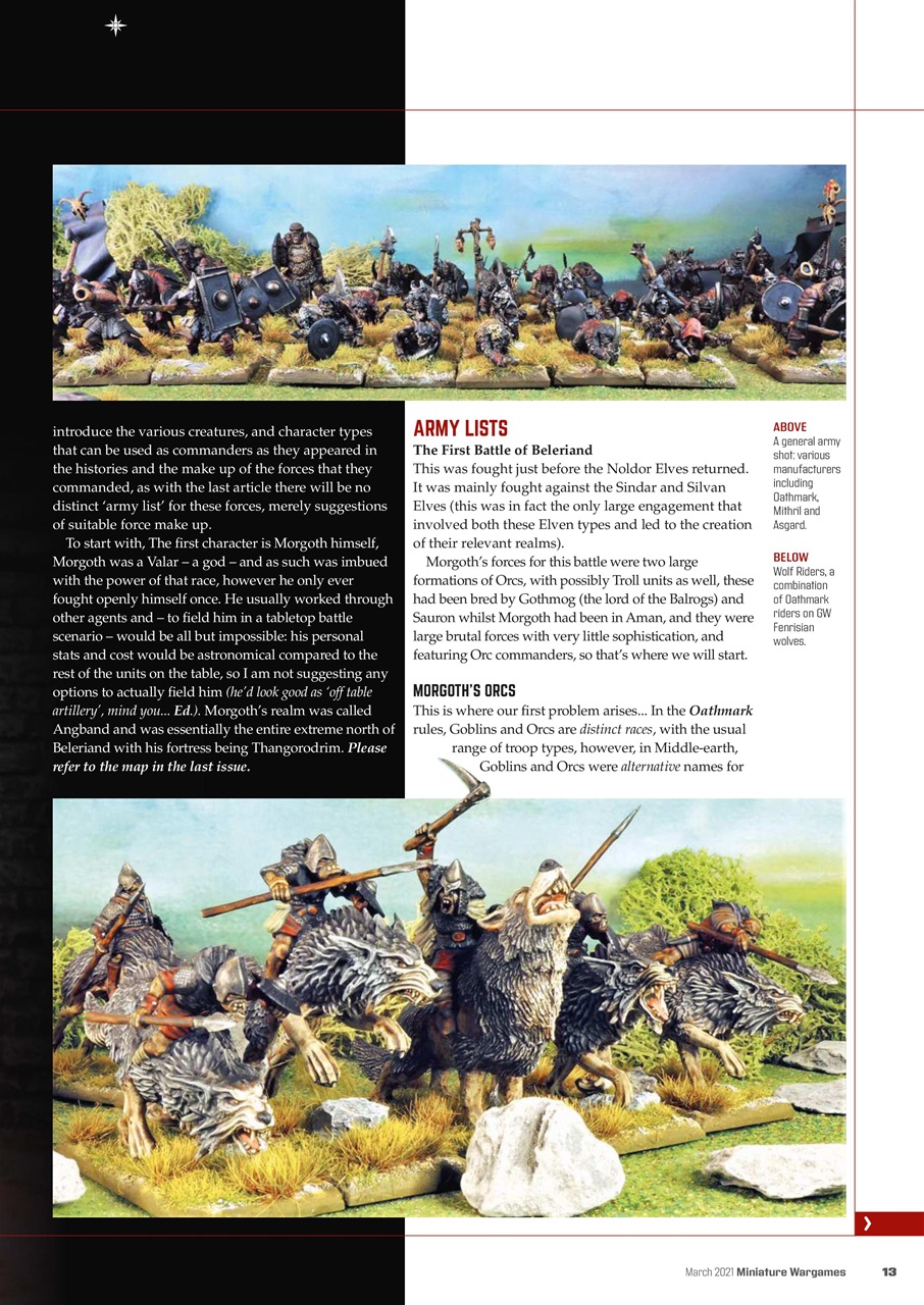 Miniature Wargames Preview Pages