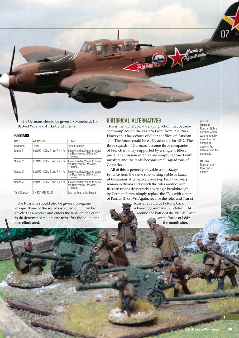 Miniature Wargames Preview Pages