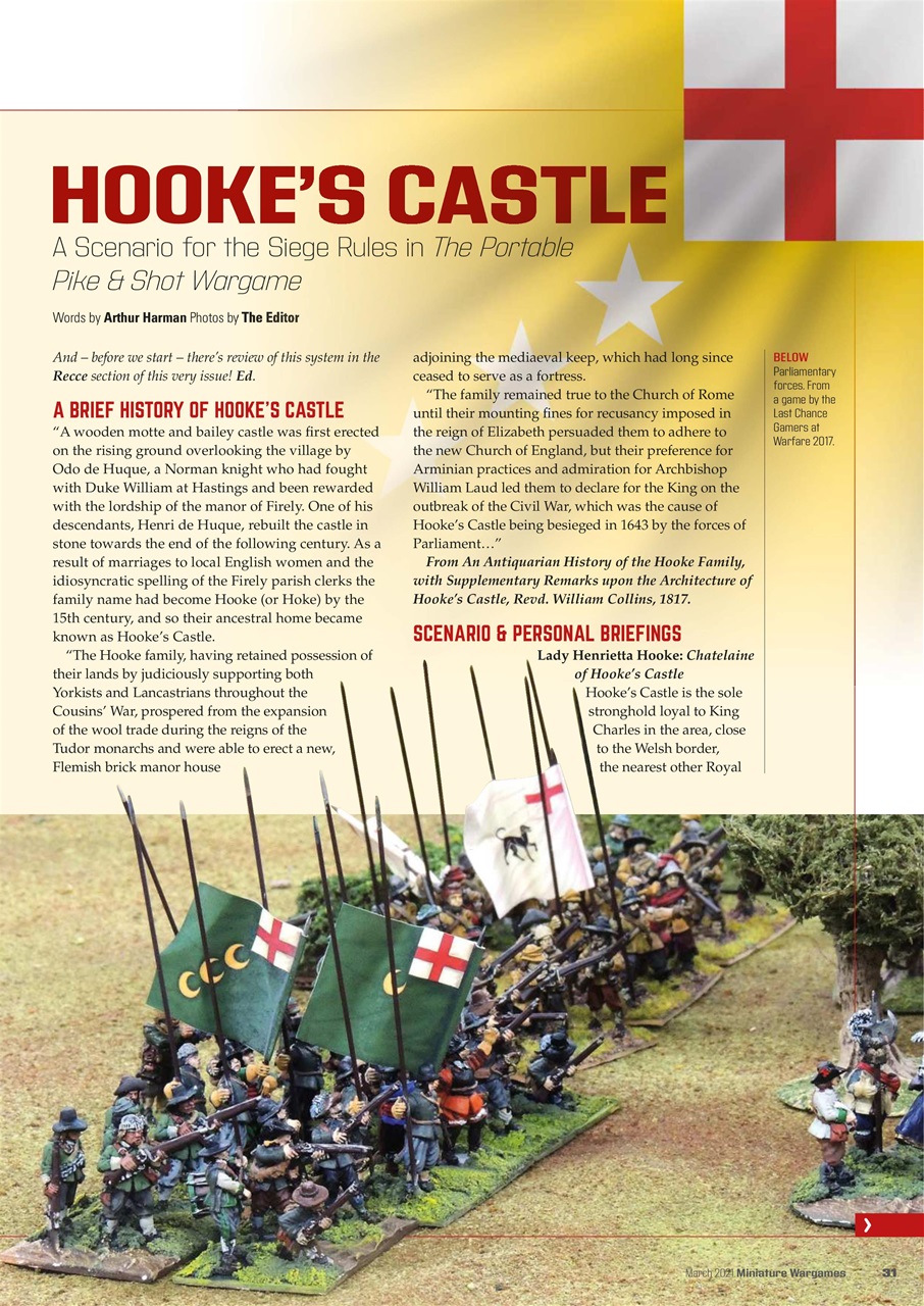 Miniature Wargames Preview Pages