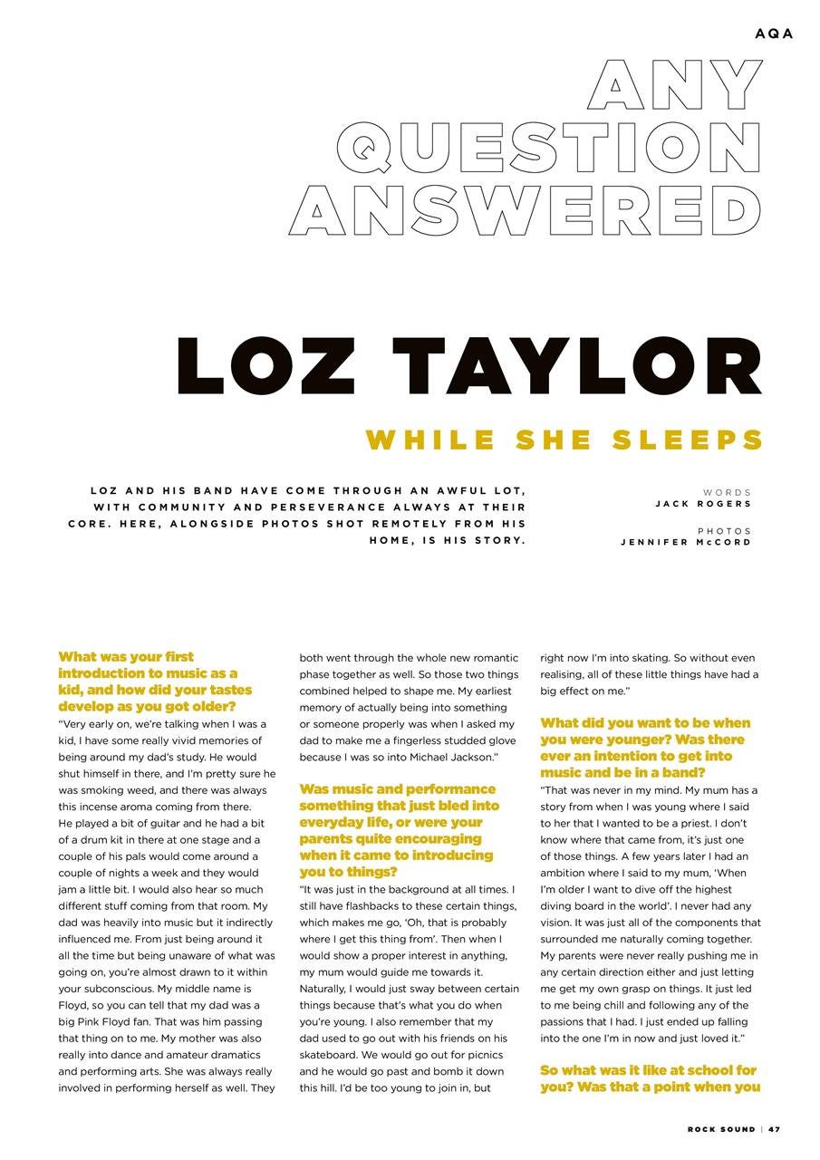 Rock Sound Magazine Preview Pages