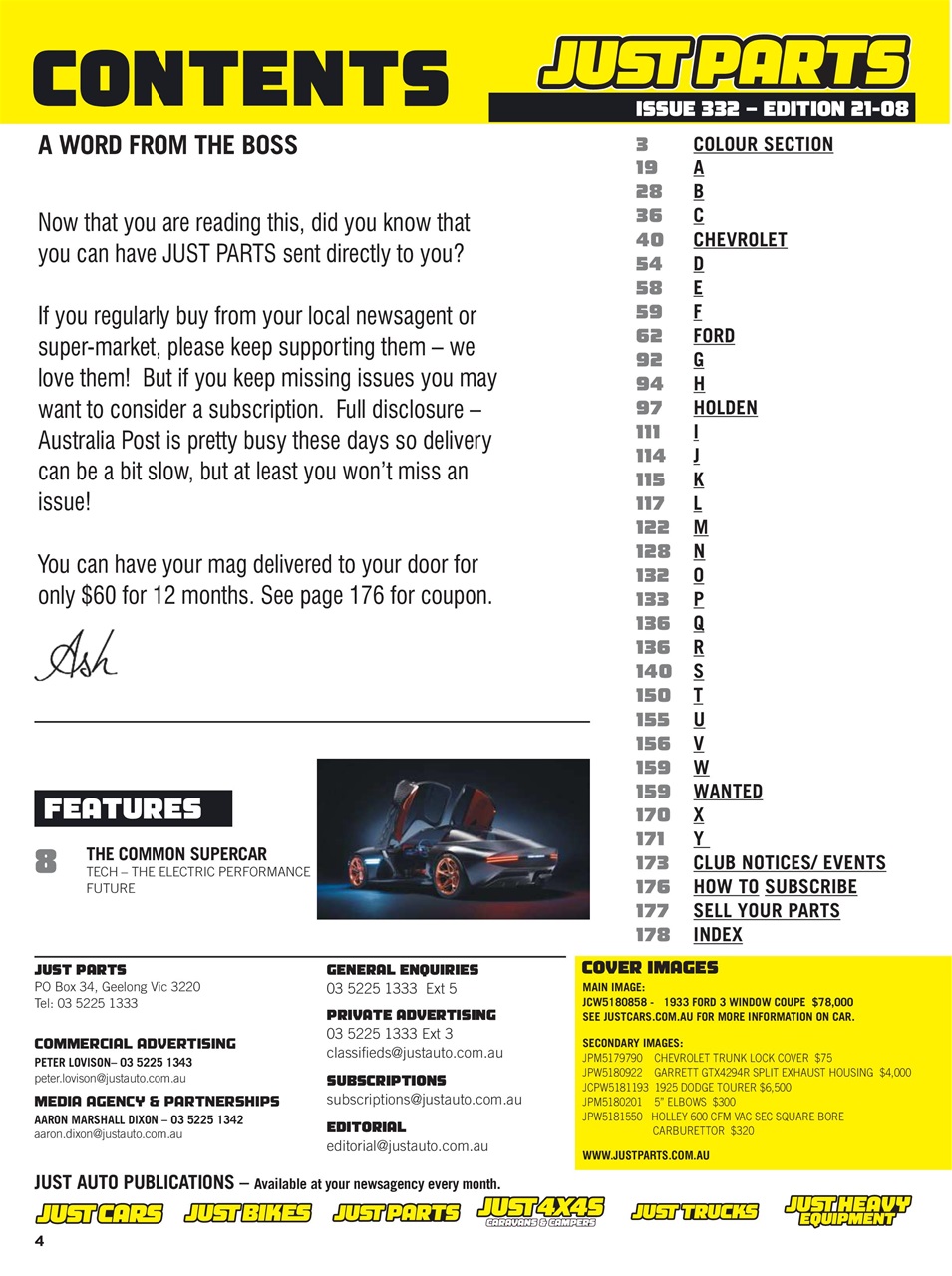 JUST PARTS Preview Pages