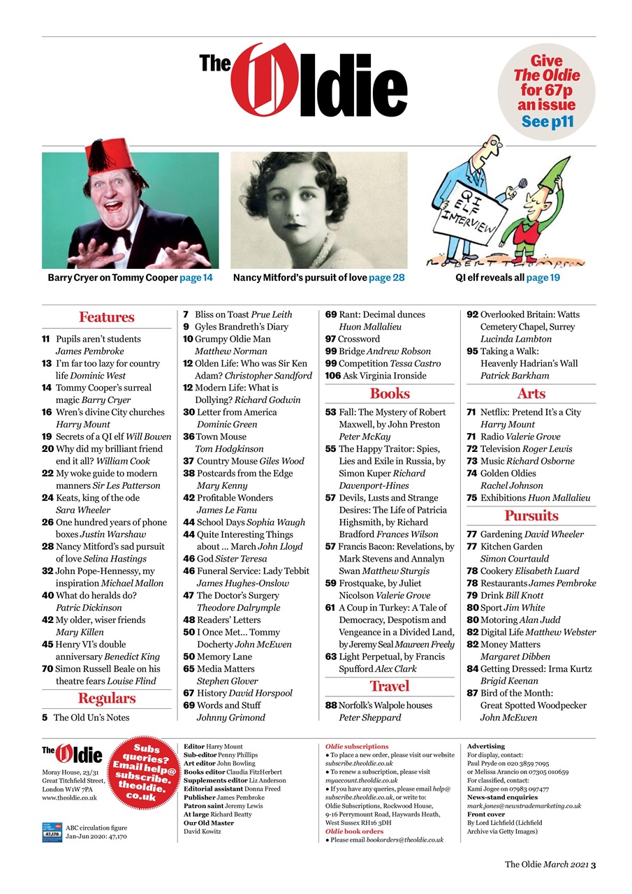 The Oldie Preview Pages