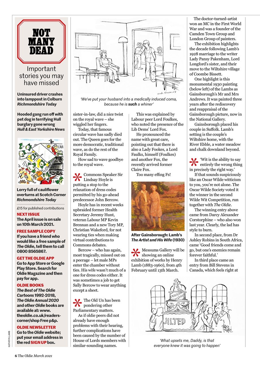 The Oldie Preview Pages