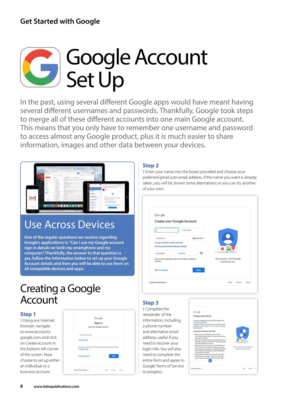 Android User Preview Pages