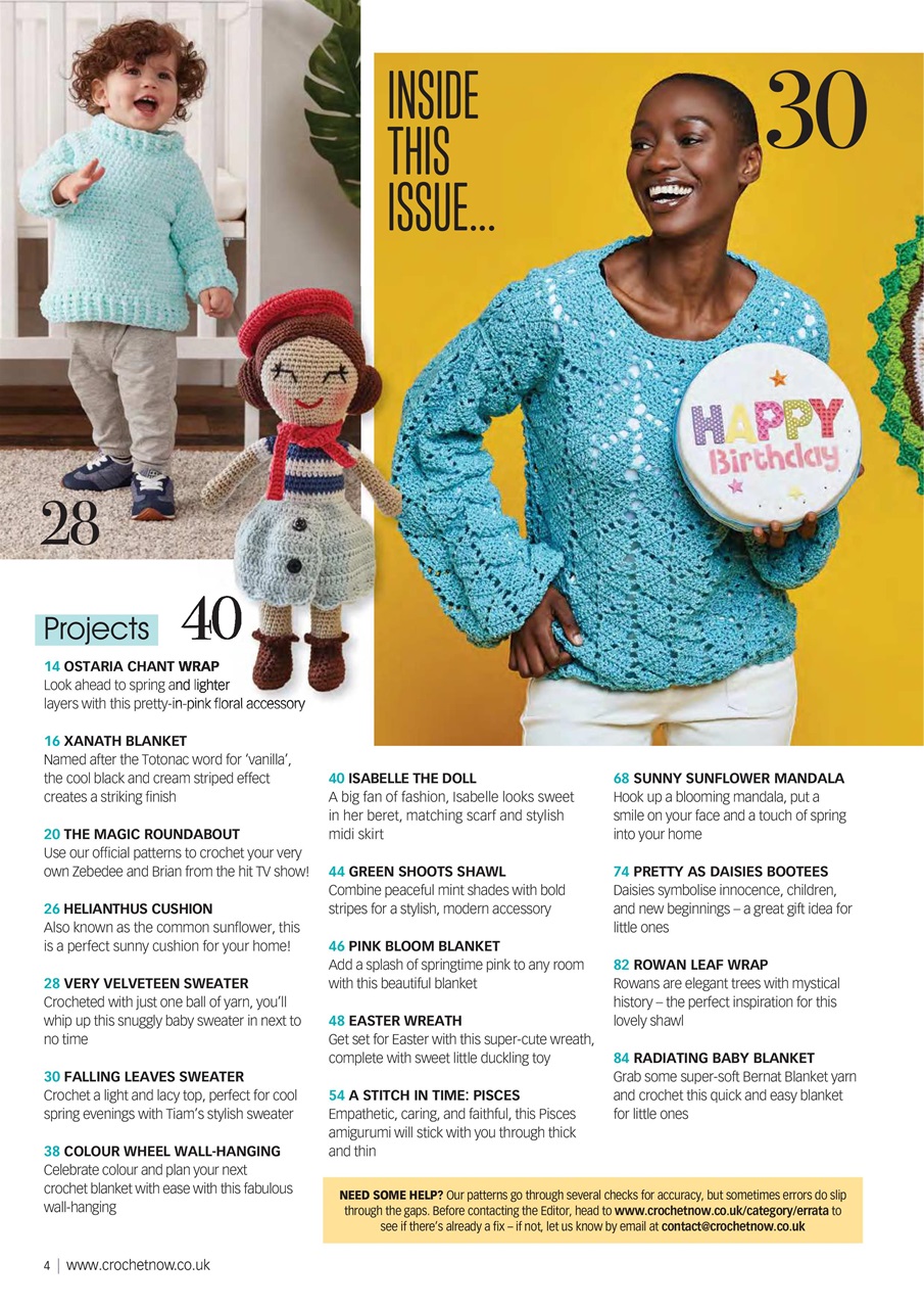 Crochet Now Magazine Preview Pages
