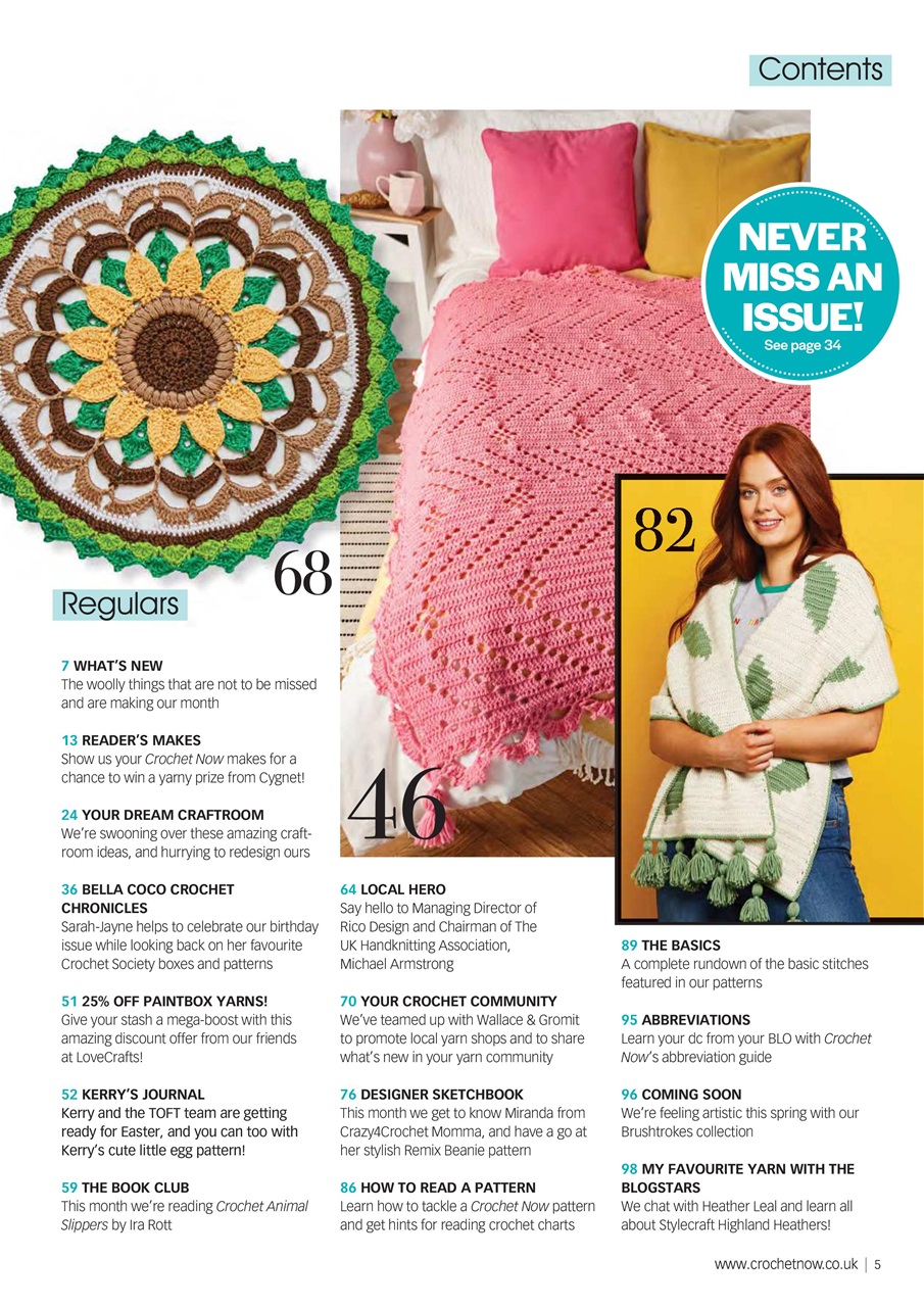 Crochet Now Magazine Preview Pages