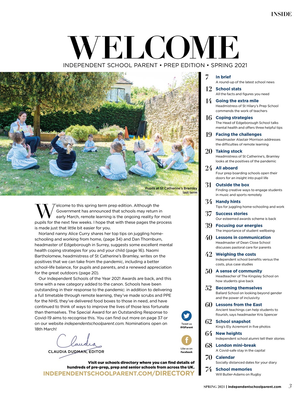 Independent School Parent Preview Pages