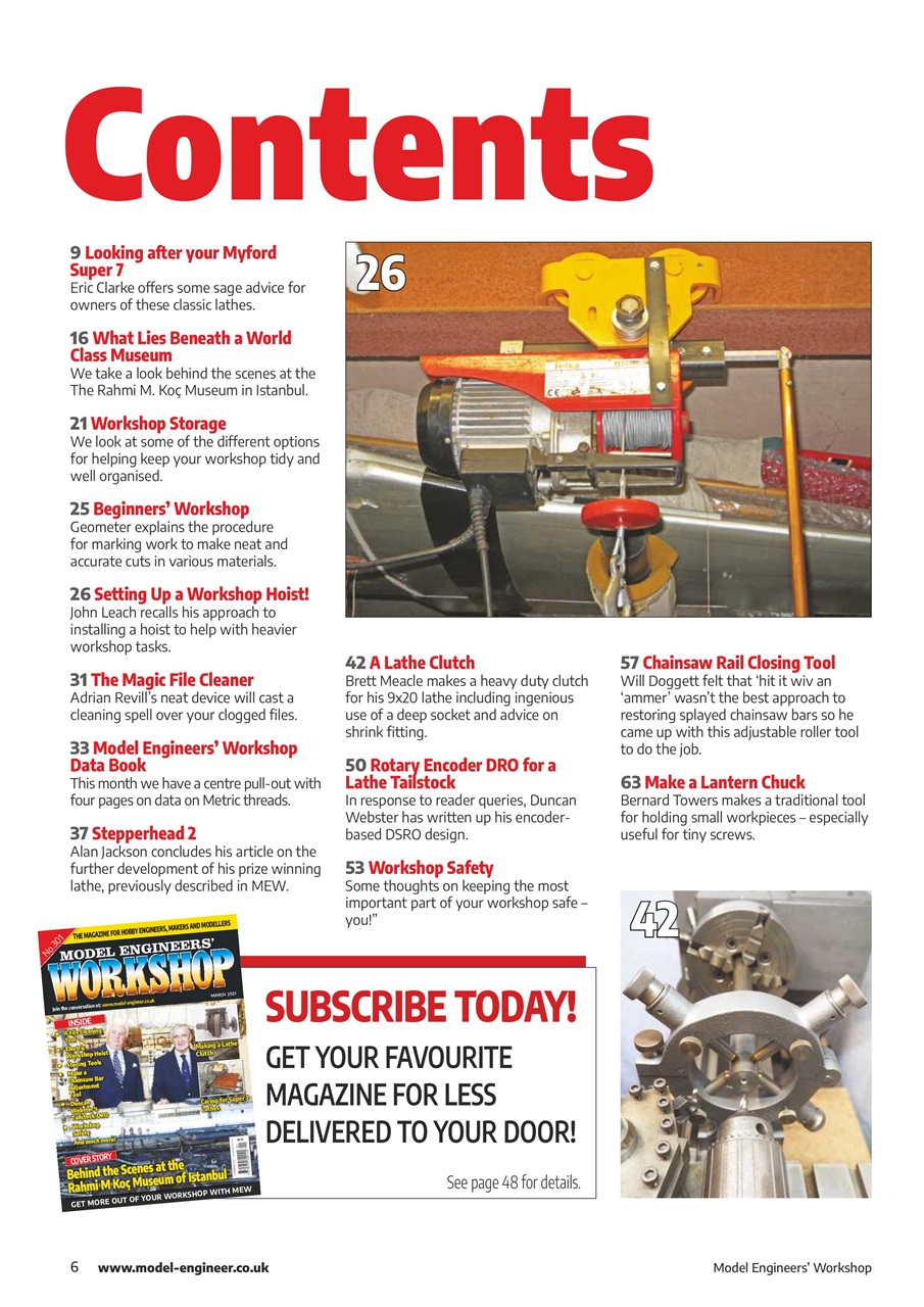 Model Engineer & Workshop Magazine Preview Pages