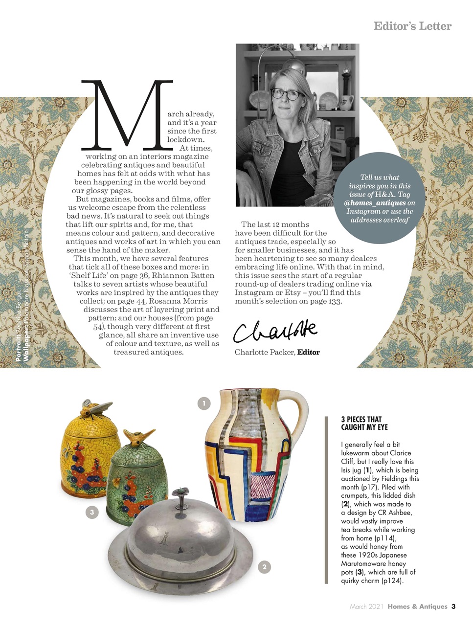 Homes & Antiques Magazine Preview Pages
