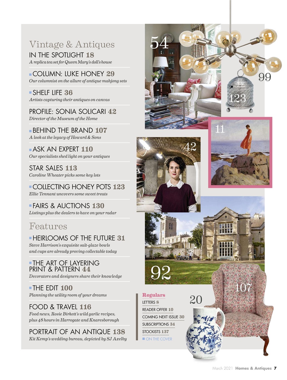 Homes & Antiques Magazine Preview Pages