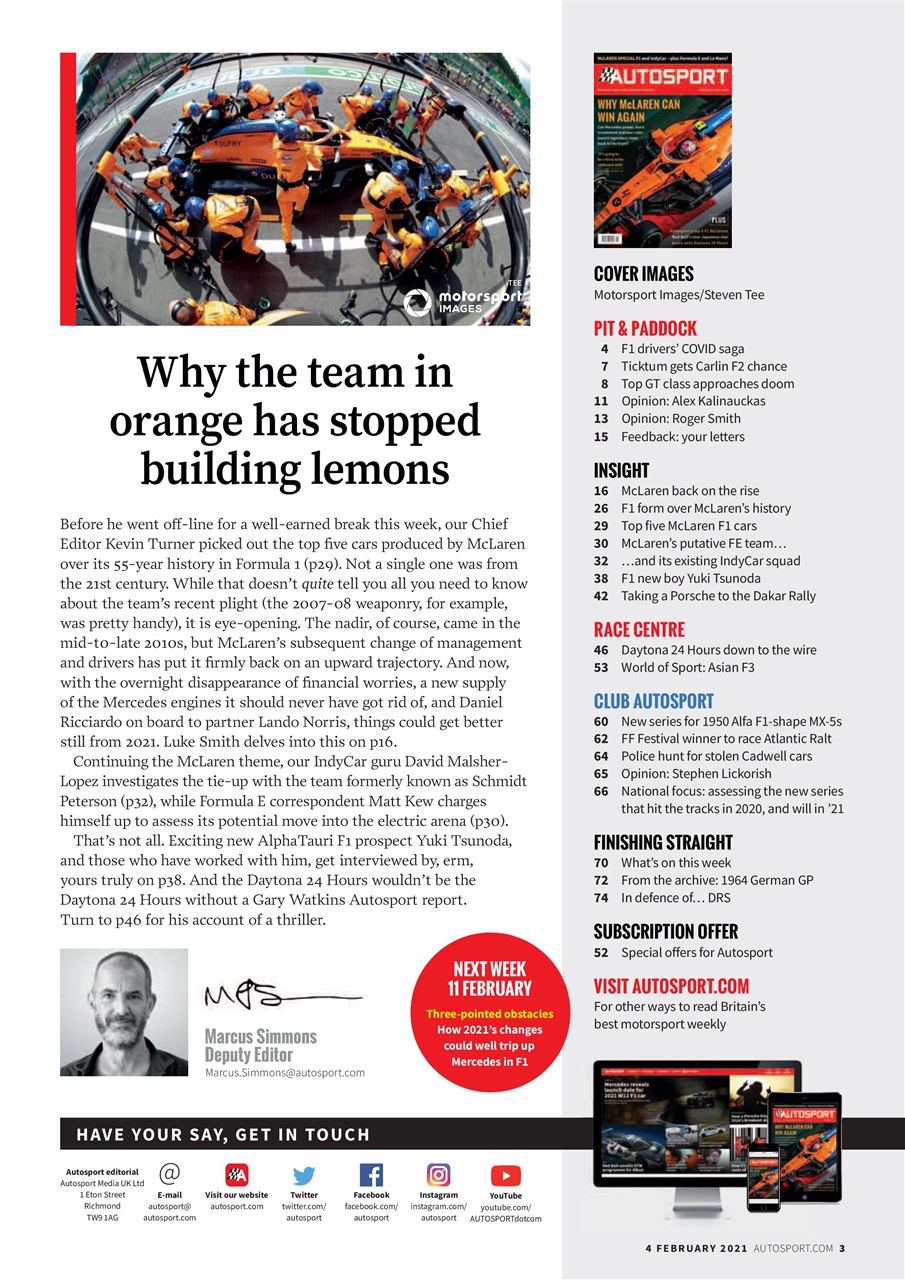 Autosport Preview Pages