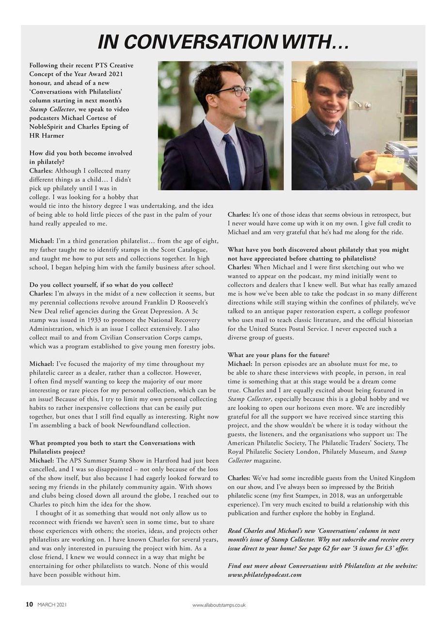 Stamp Collector Preview Pages