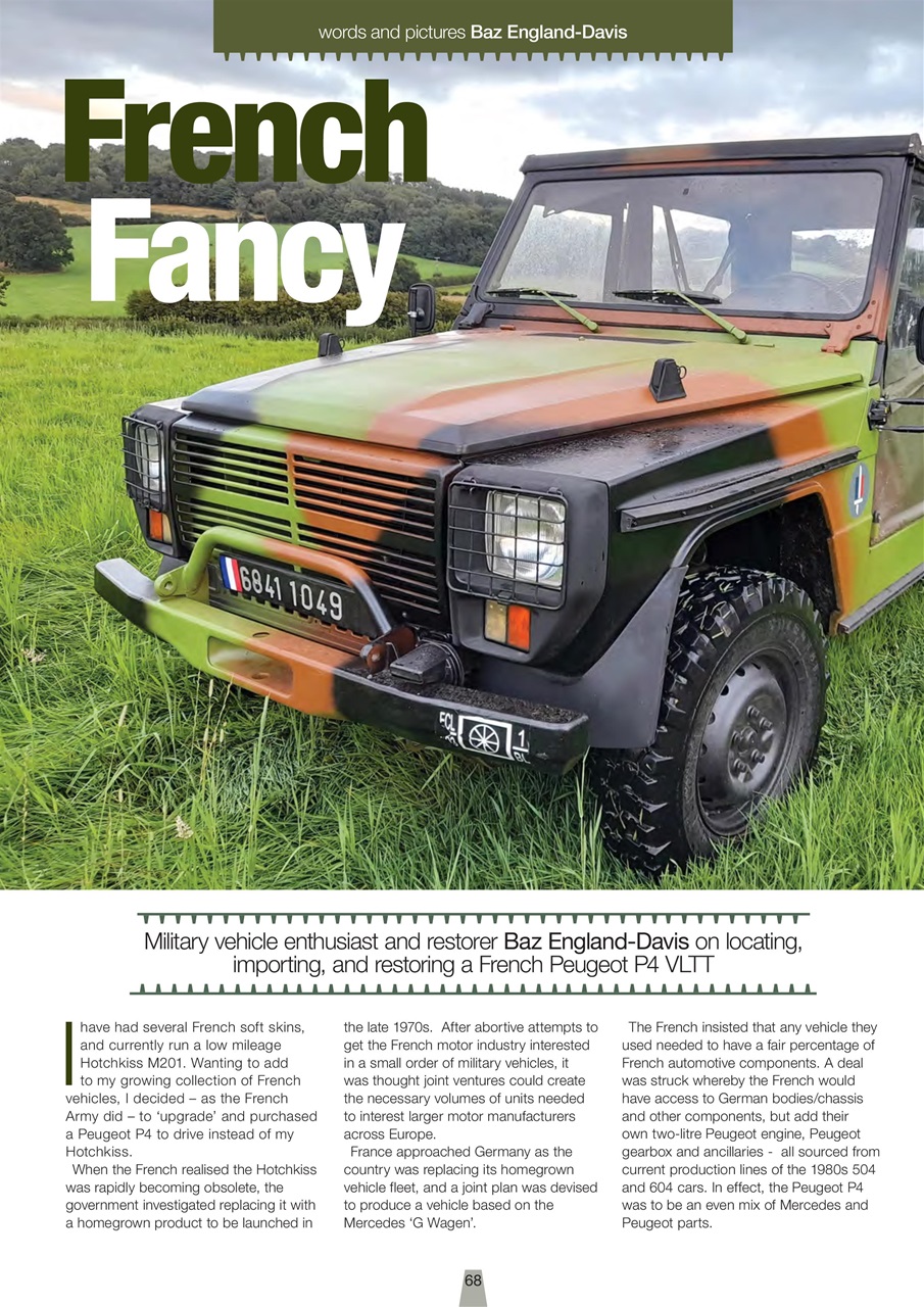Classic Military Vehicle Preview Pages