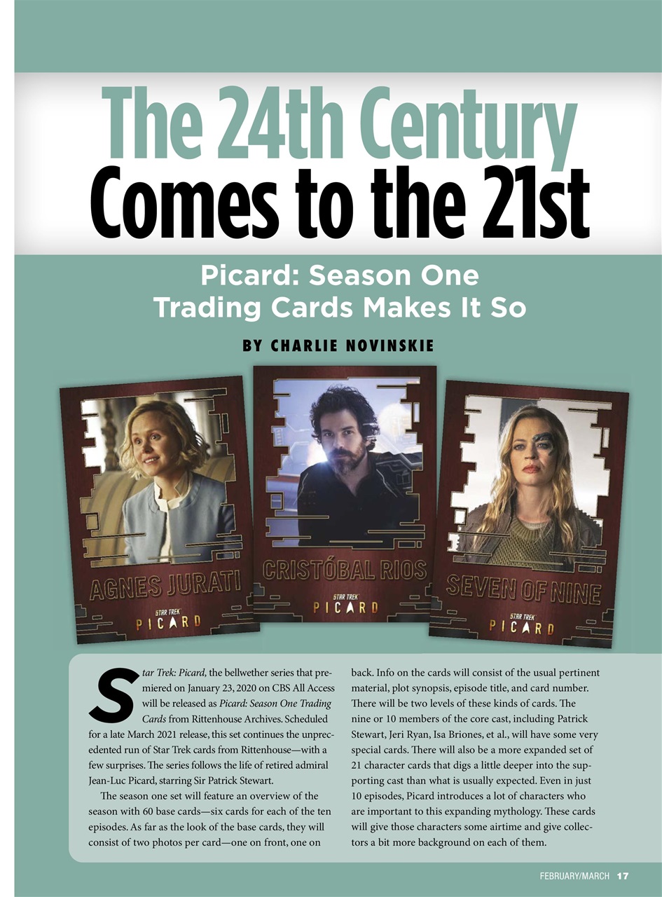 Non-Sport Update Magazine Preview Pages