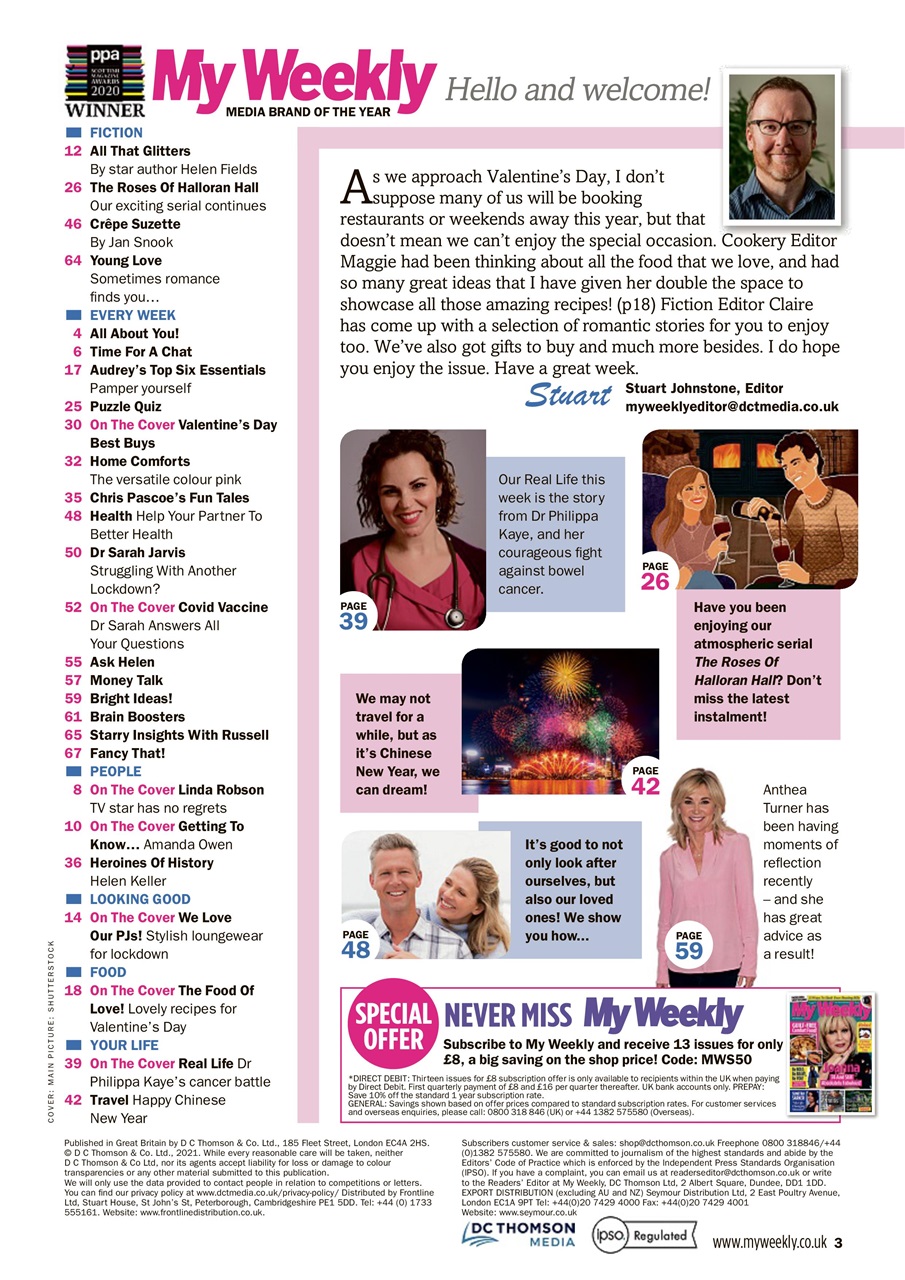 My Weekly Preview Pages