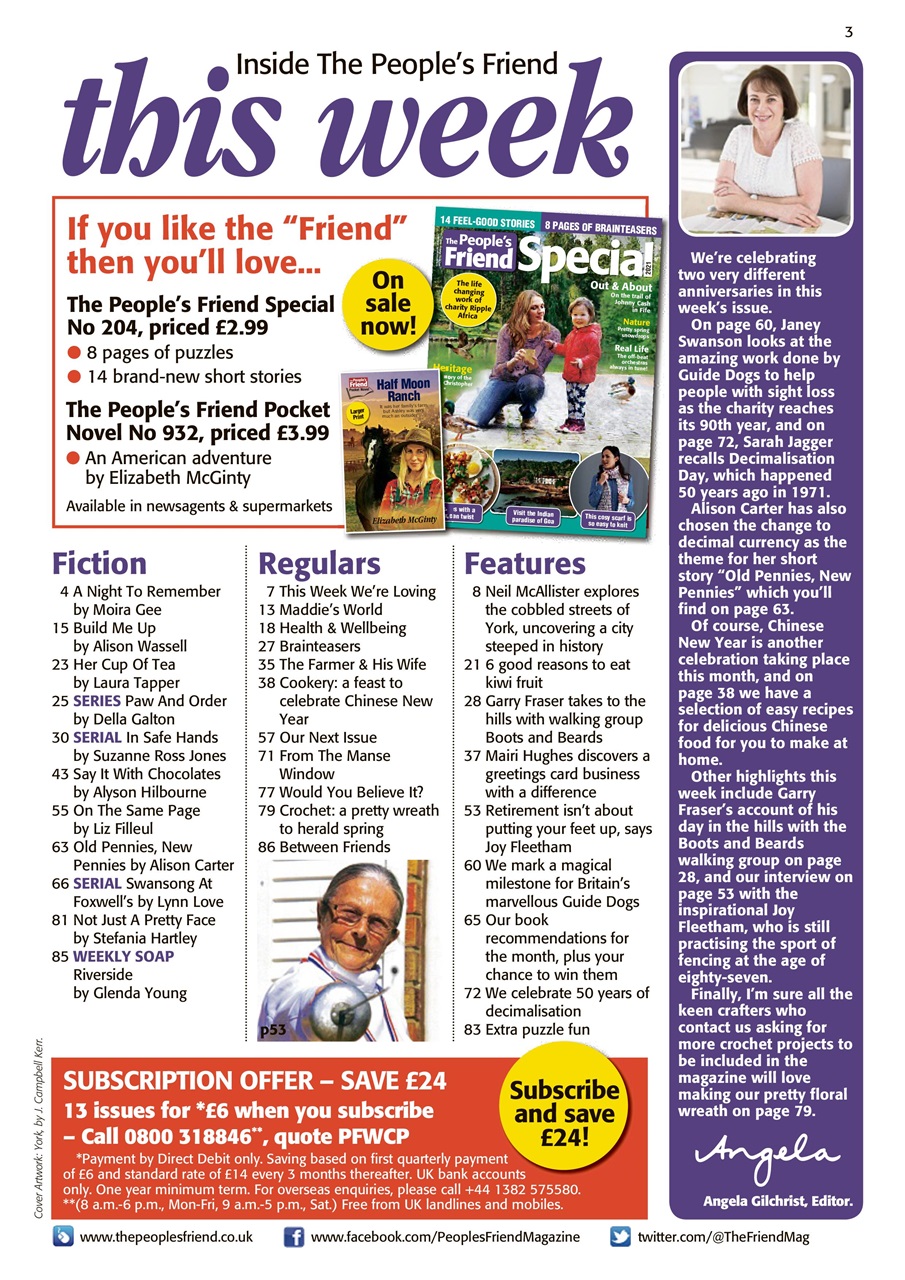 The People’s Friend Preview Pages