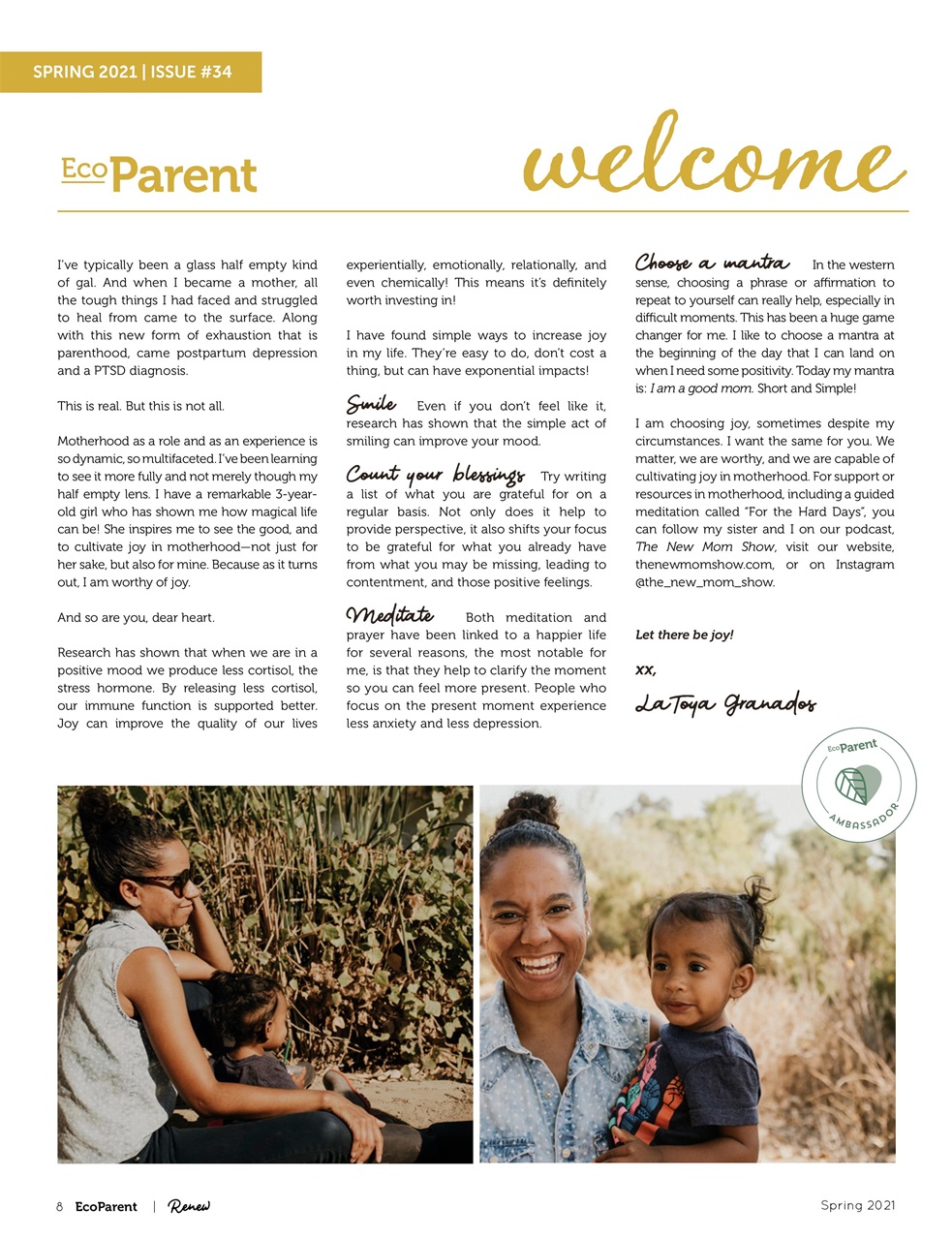 Ecoparent Magazine Preview Pages