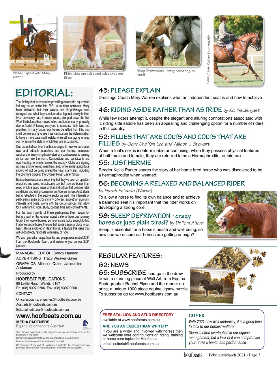 Hoofbeats Preview Pages