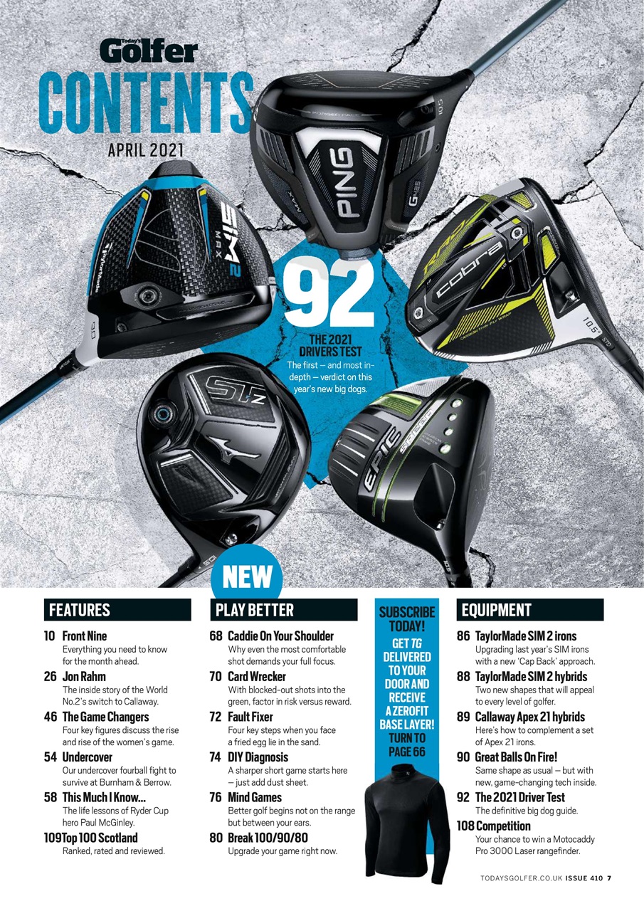 Today's Golfer Preview Pages