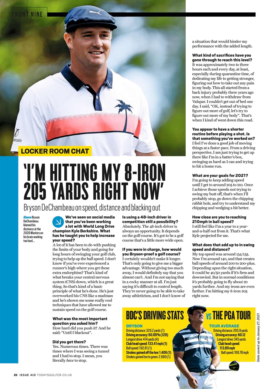 Today's Golfer Preview Pages