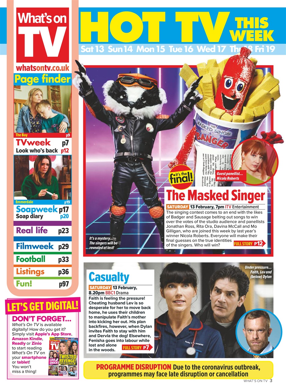 What's on TV Preview Pages