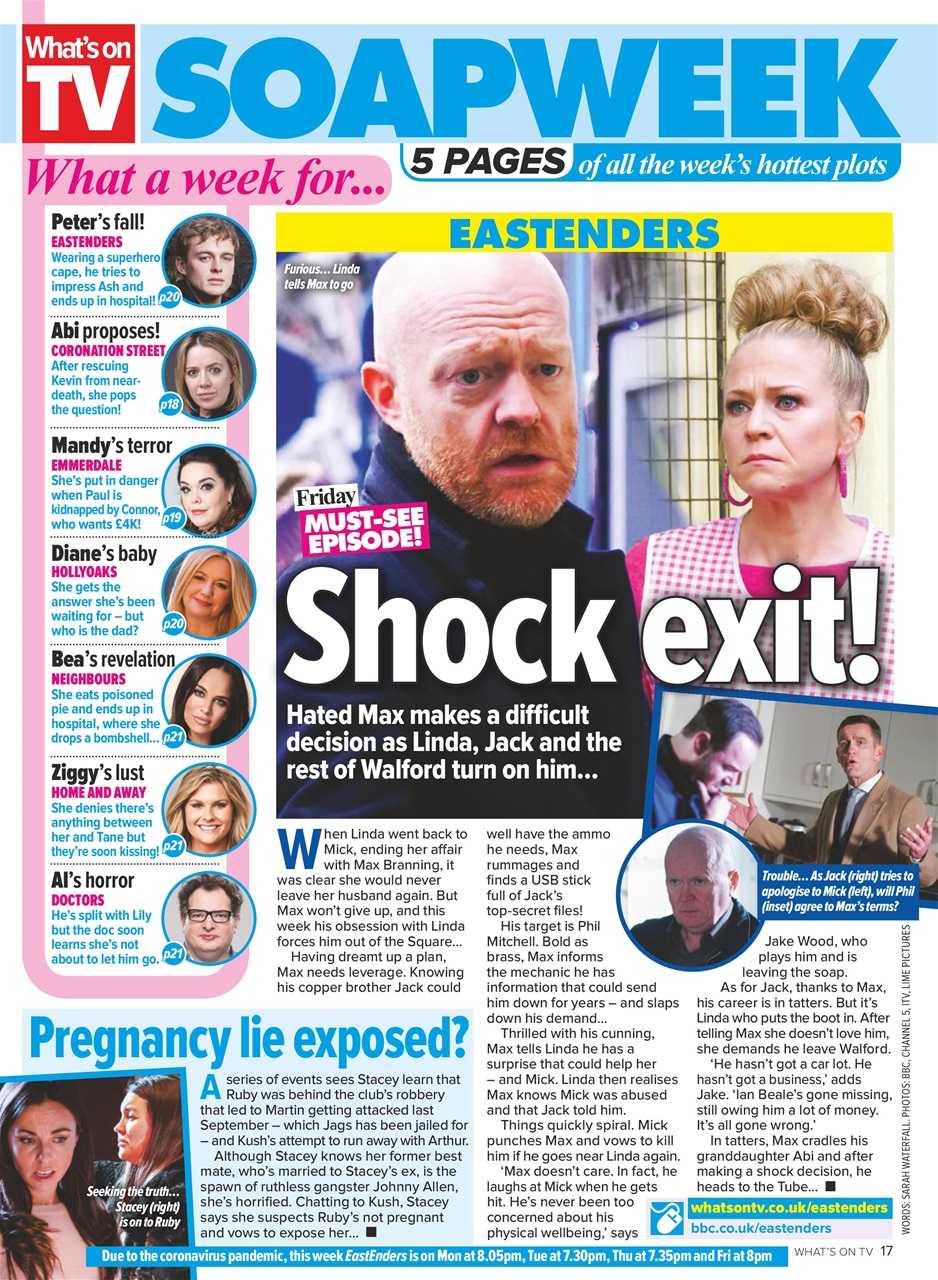 What's on TV Preview Pages