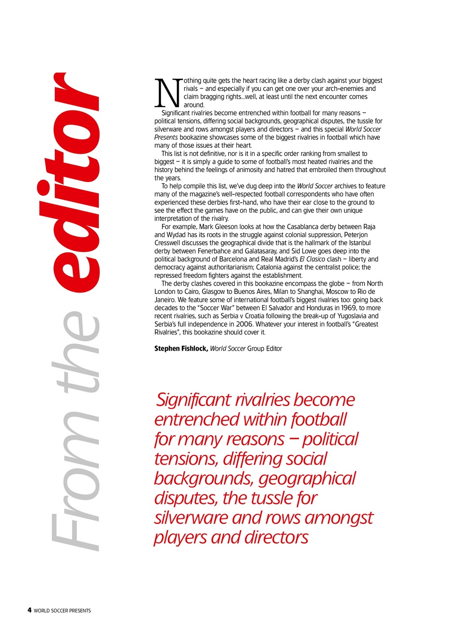 World Soccer Presents Preview Pages