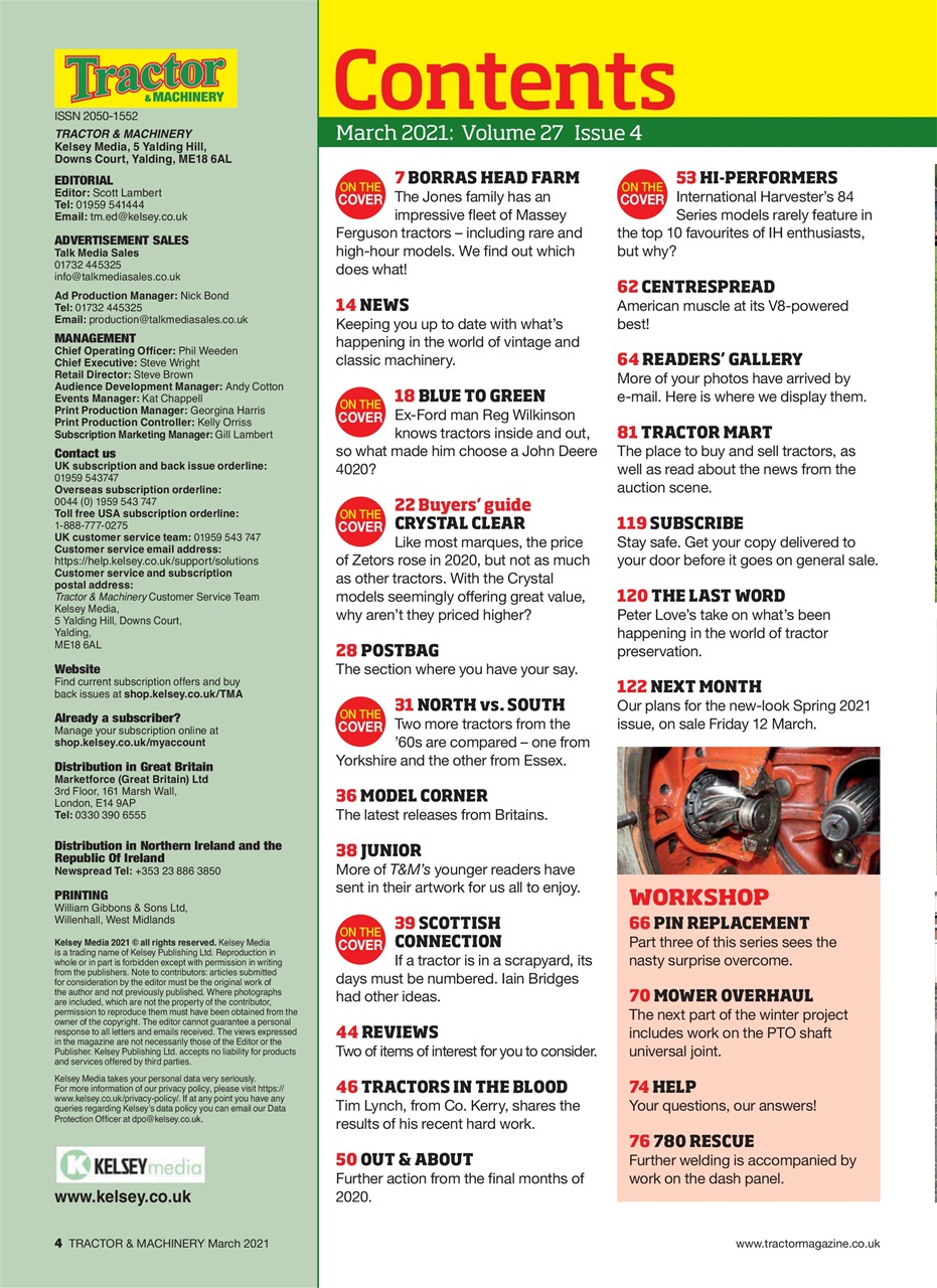 Tractor & Machinery Preview Pages