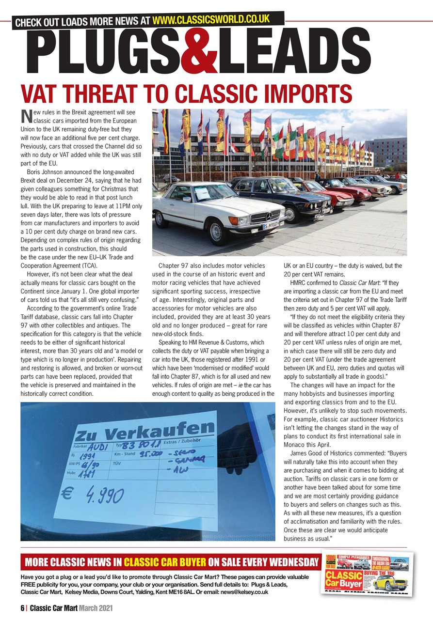Classic Car Mart Preview Pages