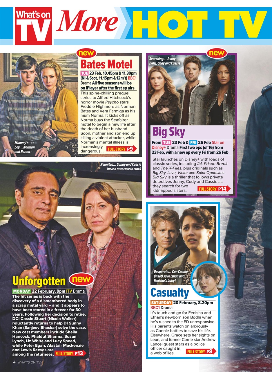 What's on TV Preview Pages