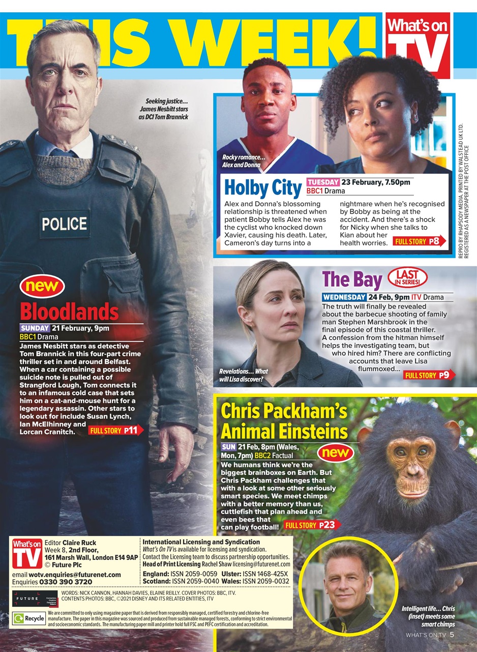 What's on TV Preview Pages