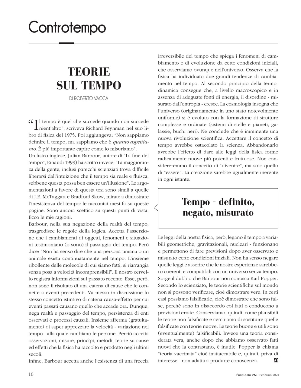 L'Orologio Preview Pages