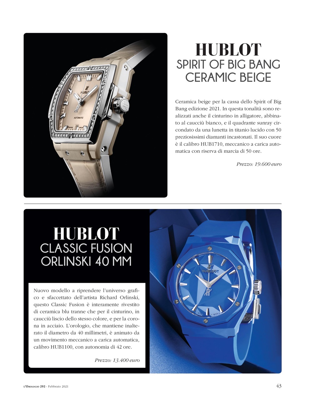 L'Orologio Preview Pages