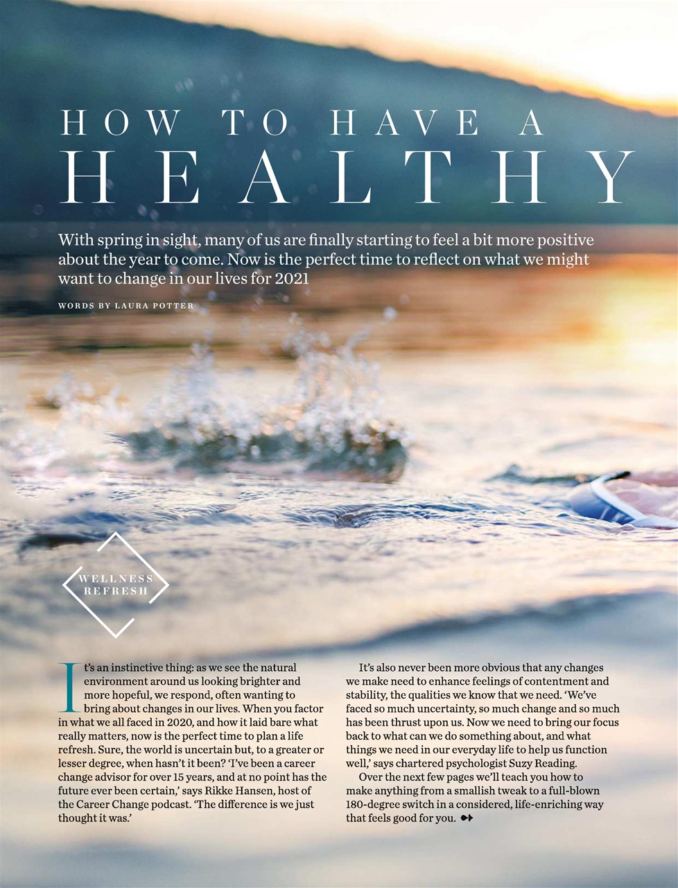 Healthy Magazine Preview Pages