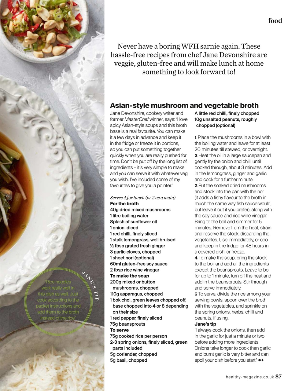 Healthy Magazine Preview Pages